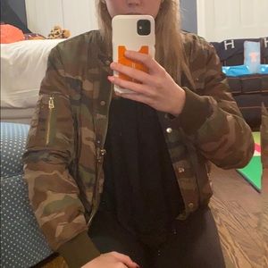 Forever 21 Camo Bomber Jacket